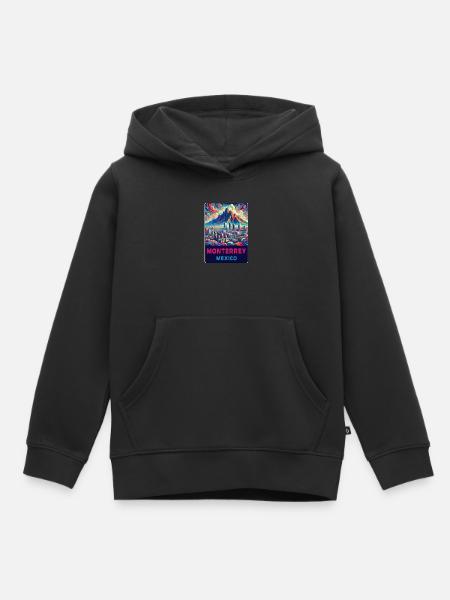Monterrey Mexiko Design - Kinder Premium Organic Hoodie - Schwarz