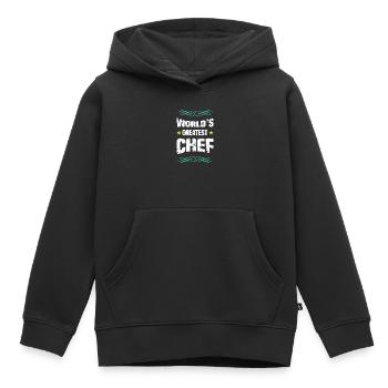 Le meilleur patron du monde - Sweat Premium à capuche enfant bio - noir - Devant - AI Model Kid Male (0cm)