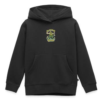 Angler Der war sooo groß - Kinder Premium Organic Hoodie - Schwarz - Vorne - AI Model Kid Male (0cm)