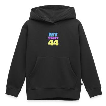 Sweet 44 - Kids Premium Organic Hoodie - black - Front - AI Model Kid Male (0cm)