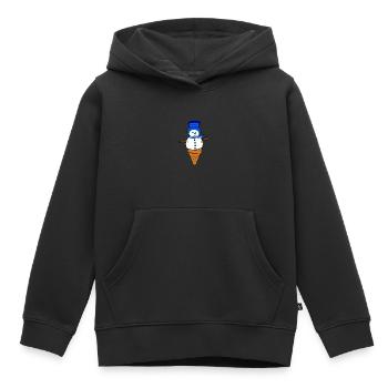 Schneemann - Kinder Premium Organic Hoodie - Schwarz - Vorne - AI Model Kid Male (0cm)