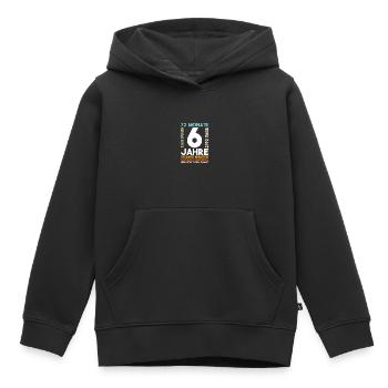 6. Geburtstag Sechs Jahre 72 Monate Geschenk - Kinder Premium Organic Hoodie - Schwarz - Vorne - AI Model Kid Male (0cm)