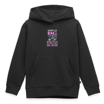 I´ll Be A Big Sister Police Officer Girls - Kinder Premium Organic Hoodie - Schwarz - Vorne - AI Model Kid Male (0cm)