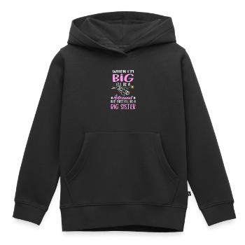 I ́ll Be A Big Sister Astronaut Girls - Kids Premium Organic Hoodie - black - Front - AI Model Kid Male (0cm)