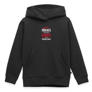 Ma maman n'est pas parfaite - Cariste - Sweat Premium à capuche enfant bio - noir - Devant - AI Model Kid Male (0cm)