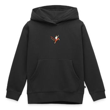 Escalade Grip Bouldern Escalade en salle - Sweat Premium à capuche enfant bio - noir - Devant - AI Model Kid Male (0cm)