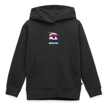 Pays-Bas Pays-Bas - Sweat Premium à capuche enfant bio - noir - Devant - AI Model Kid Male (0cm)