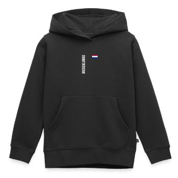 Pays-Bas Pays-Bas - Sweat Premium à capuche enfant bio - noir - Devant - AI Model Kid Male (0cm)