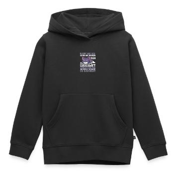Faulenzer Langschläfer Motivation Katze - Kinder Premium Organic Hoodie - Schwarz - Vorne - AI Model Kid Male (0cm)