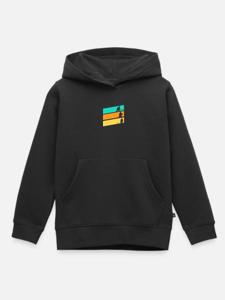 Eishockeyspieler Eishockey - Kinder Premium Organic Hoodie - Schwarz