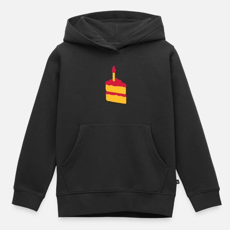 galette - Sweat Premium à capuche enfant bio - noir