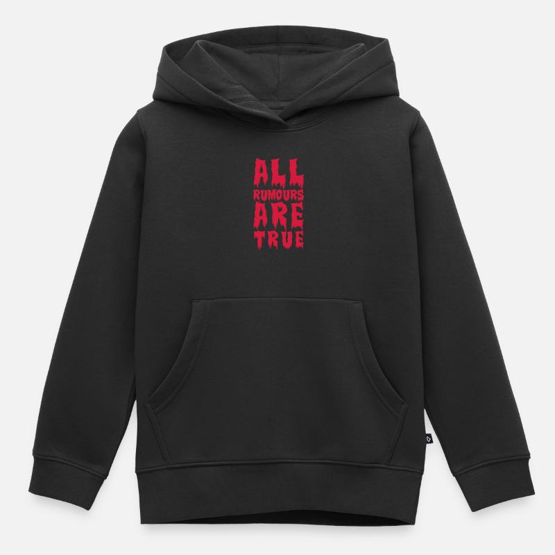 all true (eu) - Kinder Premium Organic Hoodie - Schwarz