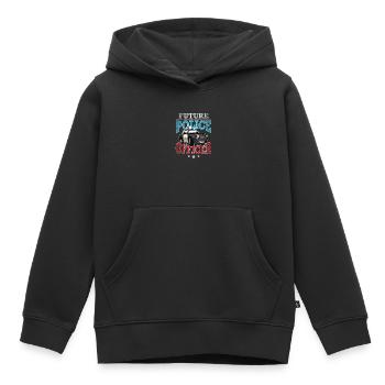 Future Police Officer - Kinder Premium Organic Hoodie - Schwarz - Vorne - AI Model Kid Male (0cm)