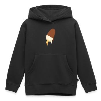 SLURP COLLECTION: EIS AM STIL – SCHOKO-VANILLE - Kinder Premium Organic Hoodie - Schwarz - Vorne - AI Model Kid Male (0cm)