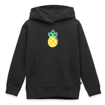 Ananas - Kinder Premium Organic Hoodie - Schwarz - Vorne - AI Model Kid Male (0cm)