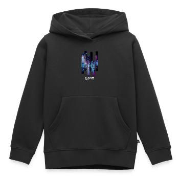 Vaporwave 90s Ästhetik Tokio - Kinder Premium Organic Hoodie - Schwarz - Vorne - AI Model Kid Male (0cm)