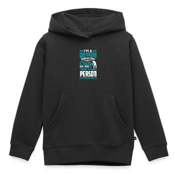 School Custodian Janitor Funny Quote - Kids Premium Organic Hoodie - black - Front - AI Model Kid Male (0cm)