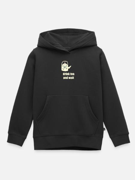 drink tea teekanne - Kinder Premium Organic Hoodie - Schwarz