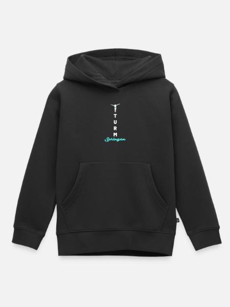 turmspringen turm - Kinder Premium Organic Hoodie - Schwarz