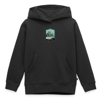 Illustration Dom des Berliner Doms - Kinder Premium Organic Hoodie - Schwarz - Vorne - AI Model Kid Male (0cm)
