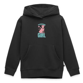 Vétérinaire - Sweat Premium à capuche enfant bio - noir - Devant - AI Model Kid Male (0cm)