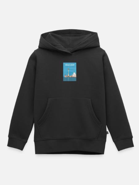 Düsseldorf - Sweat Premium à capuche enfant bio - noir