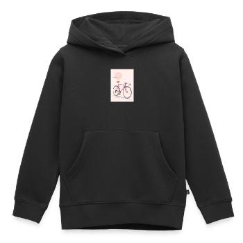 Le manège — Rétro Cruiser/rose - Sweat Premium à capuche enfant bio - noir - Devant - AI Model Kid Male (0cm)