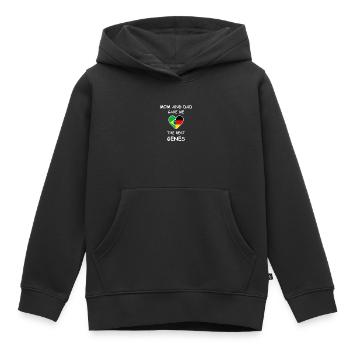 Beste Gene Brasilien Deutschland | Baby Geschenk - Kinder Premium Organic Hoodie - Schwarz - Vorne - AI Model Kid Male (0cm)
