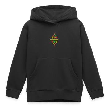Erstklässler Damien - Kinder Premium Organic Hoodie - Schwarz - Vorne - AI Model Kid Male (0cm)