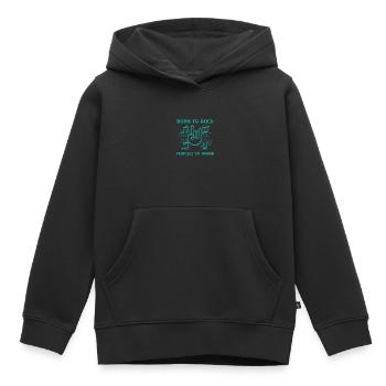 Rock Rocker Musiciens de musique rock - Sweat Premium à capuche enfant bio - noir - Devant - AI Model Kid Male (0cm)