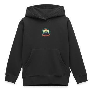 Klettern Kletterer Berge Kletterwand Kletterdad - Kinder Premium Organic Hoodie - Schwarz - Vorne - AI Model Kid Male (0cm)