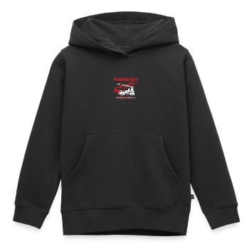 Feuerwehr Feuwerwehrmann Feuer löschen - Kinder Premium Organic Hoodie - Schwarz - Vorne - AI Model Kid Male (0cm)