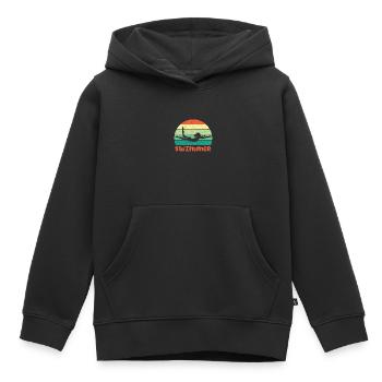 Swimmers Swimming 50 meters lane - Kids Premium Organic Hoodie - black - Front - AI Model Kid Male (0cm)