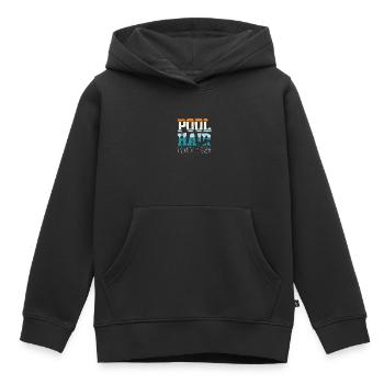 Nageurs Natation 50 mètres piste Brasse - Sweat Premium à capuche enfant bio - noir - Devant - AI Model Kid Male (0cm)