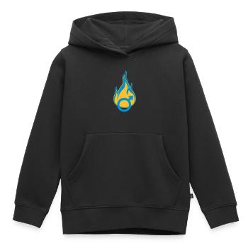 maennlich mann mars symbol kerl junge feuer flamme - Kinder Premium Organic Hoodie - Schwarz - Vorne - AI Model Kid Male (0cm)