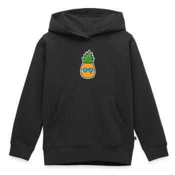 Ananas Süß Urlaub Sonnenbrille - Kinder Premium Organic Hoodie - Schwarz - Vorne - AI Model Kid Male (0cm)