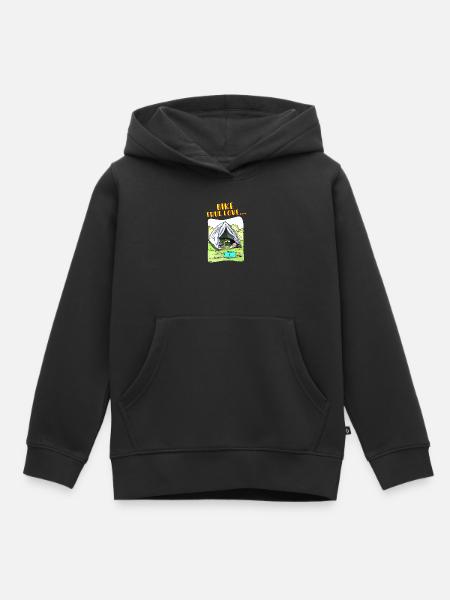 Bike True Love Camping - Kinder Premium Organic Hoodie - Schwarz