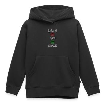 Éteignez-le et rallumez-le - Sweat Premium à capuche enfant bio - noir - Devant - AI Model Kid Male (0cm)