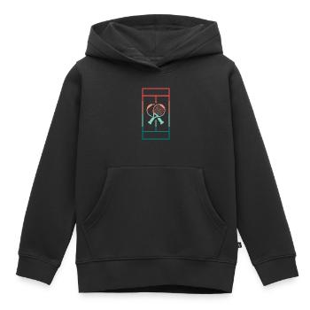 Padel Spielfeld Padeltennis Padelspieler - Kinder Premium Organic Hoodie - Schwarz - Vorne - AI Model Kid Male (0cm)