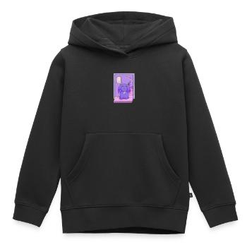 Lofi Vibe Bun - Kids Premium Organic Hoodie - black - Front - AI Model Kid Male (0cm)