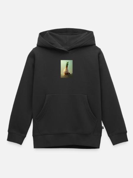 Eiscreme - Kinder Premium Organic Hoodie - Schwarz