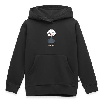 Strauß - Kinder Premium Organic Hoodie - Schwarz - Vorne - AI Model Kid Male (0cm)