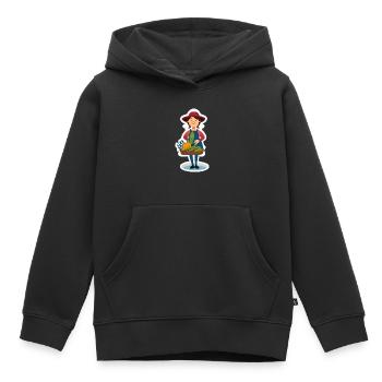 Bäuerin - Kinder Premium Organic Hoodie - Schwarz - Vorne - AI Model Kid Male (0cm)