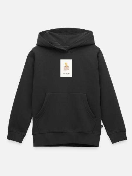 Stay Toasty – witziger Küchen Spruch - Kinder Premium Organic Hoodie - Schwarz