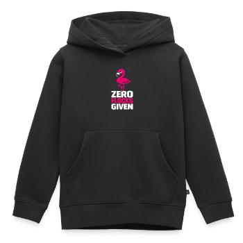 Zero Flocks Given - Kinder Premium Organic Hoodie - Schwarz - Vorne - AI Model Kid Male (0cm)