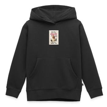 Tu n’as pas besoin d’être fou Chemise de poulet drôle - Sweat Premium à capuche enfant bio - noir - Devant - AI Model Kid Male (0cm)