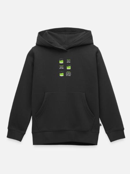 Ingenieur Student - Kinder Premium Organic Hoodie - Schwarz