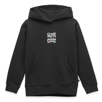 Roller Coaster Amusement Park Amusement Park - Kids Premium Organic Hoodie - black - Front - AI Model Kid Male (0cm)