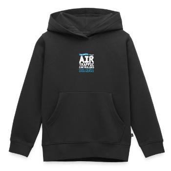 Fluglotse Flughafen Tower - Kinder Premium Organic Hoodie - Schwarz - Vorne - AI Model Kid Male (0cm)