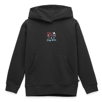 Cross Stitch Cross Stitch Embroidery - Kids Premium Organic Hoodie - black - Front - AI Model Kid Male (0cm)